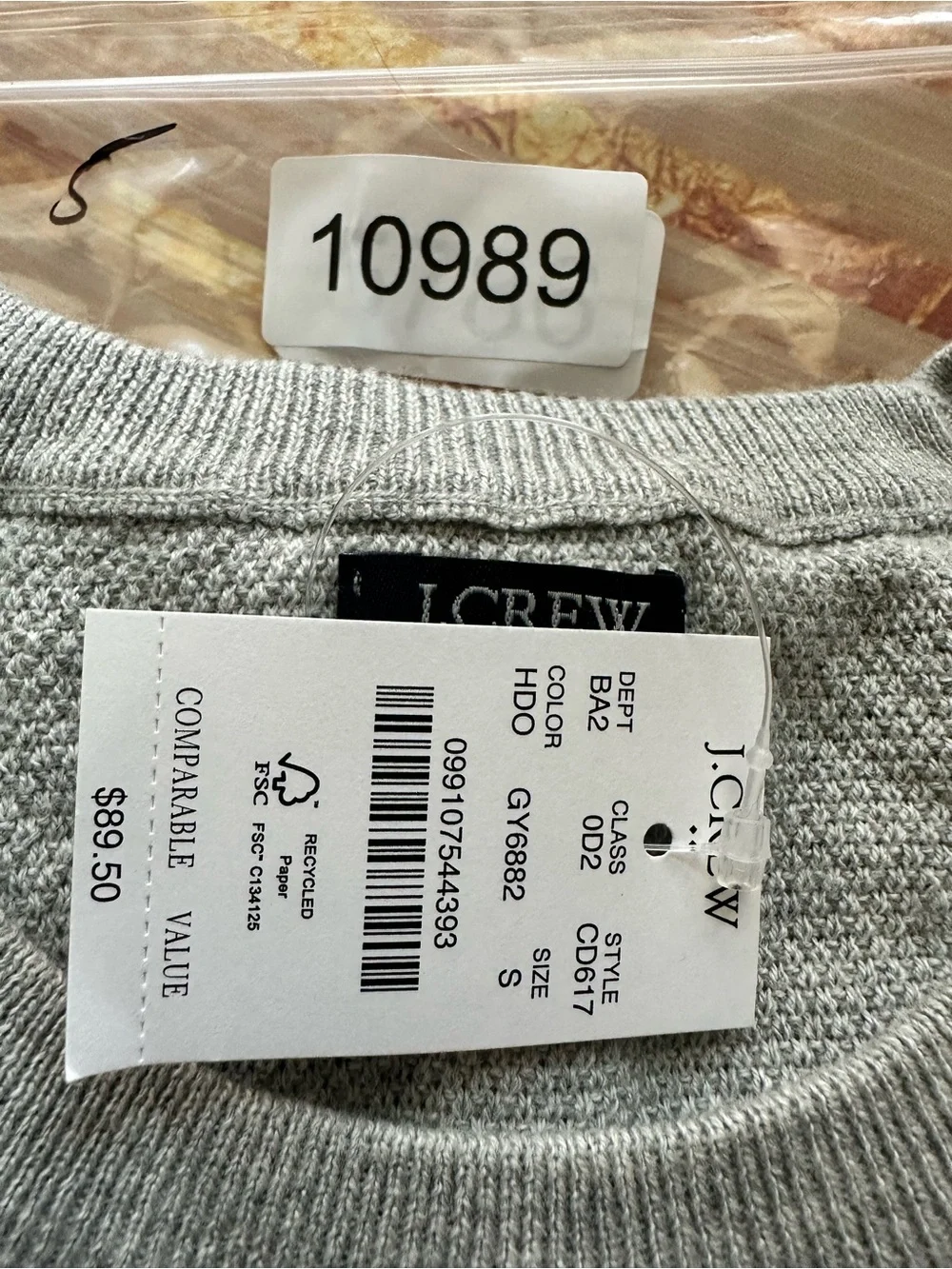 J. Crew pit approx